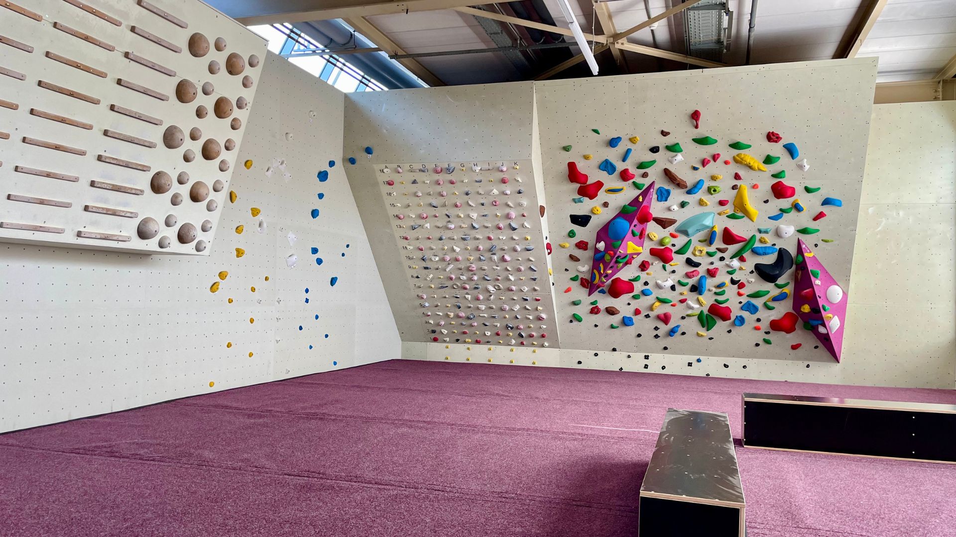 Trainingsbereich für Klettersportler Trainigsbereich BoulderBaar Moonboard